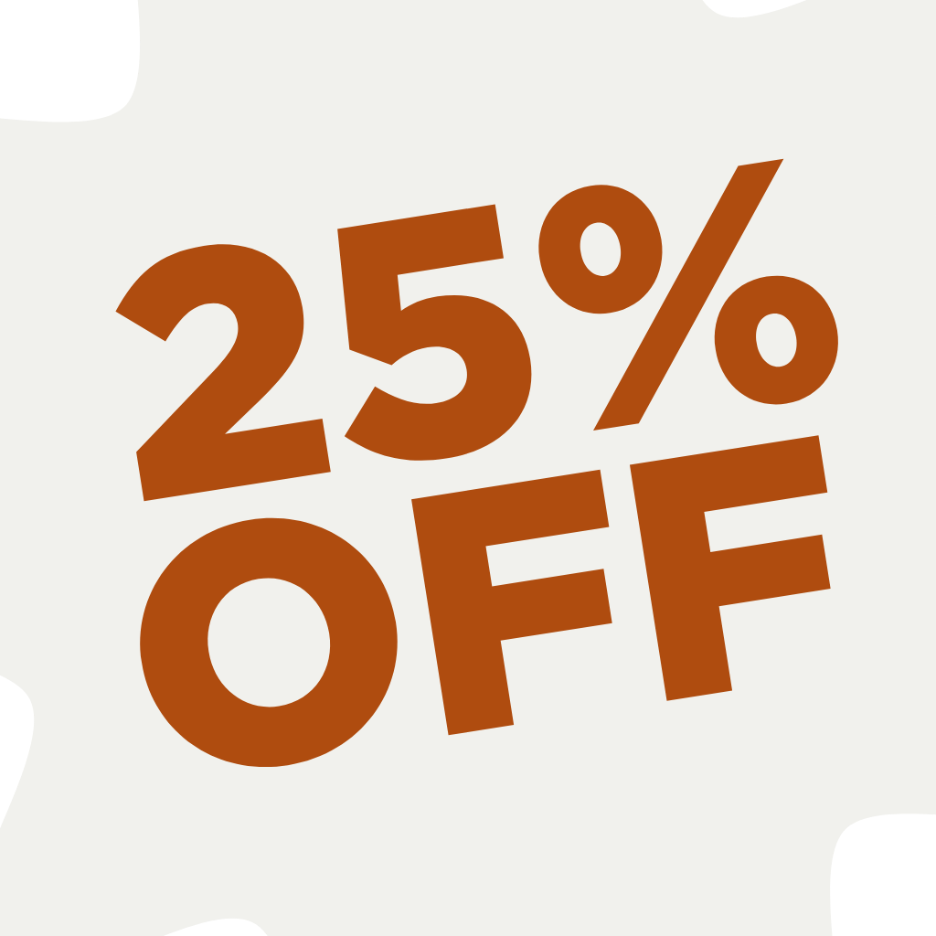¡Tenés 25% OFF!